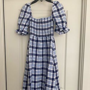 Gingham Ref Midi Dress - Sz XS